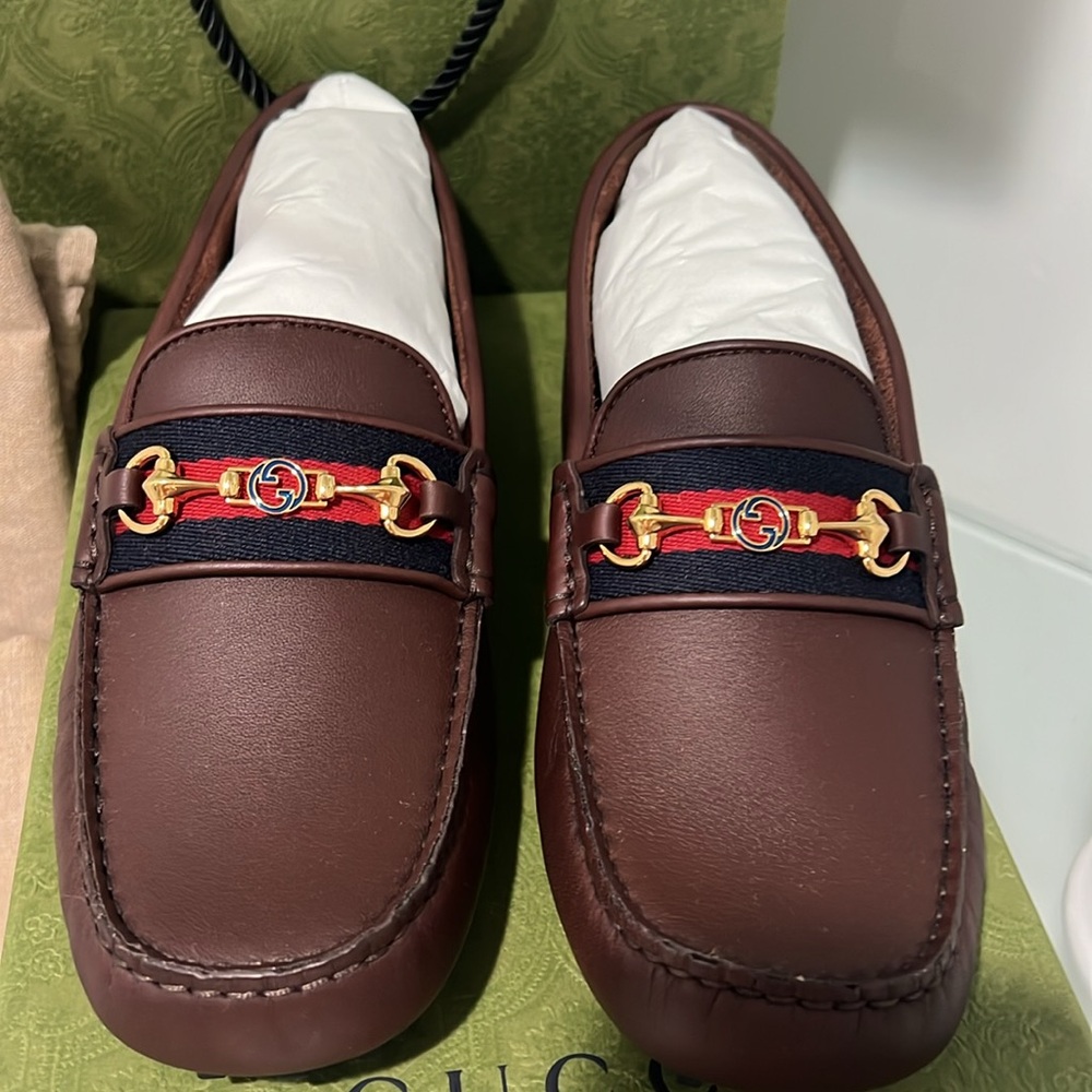 Gucci Brown leather loafers